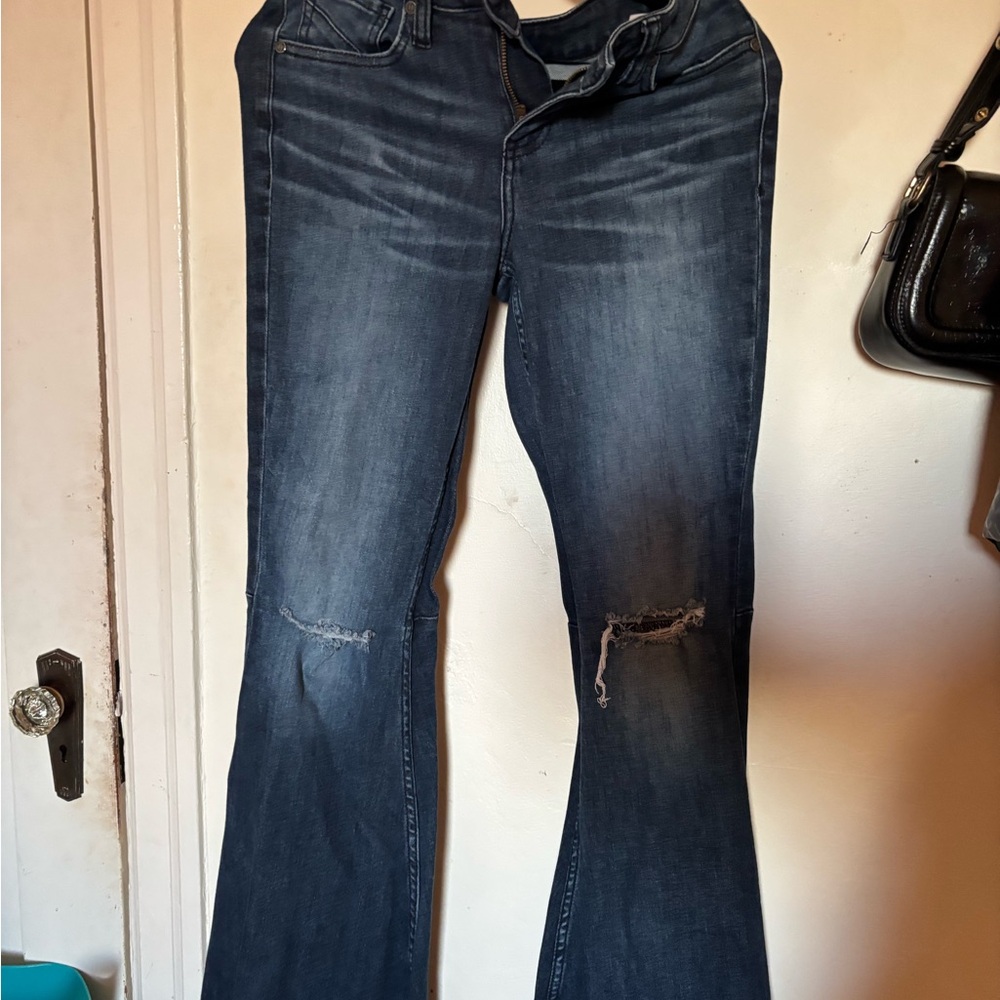 Shyanne Midnight Blue Wide Leg Jeans
